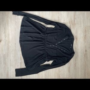 Urban Outfitters black babydoll thermal size S